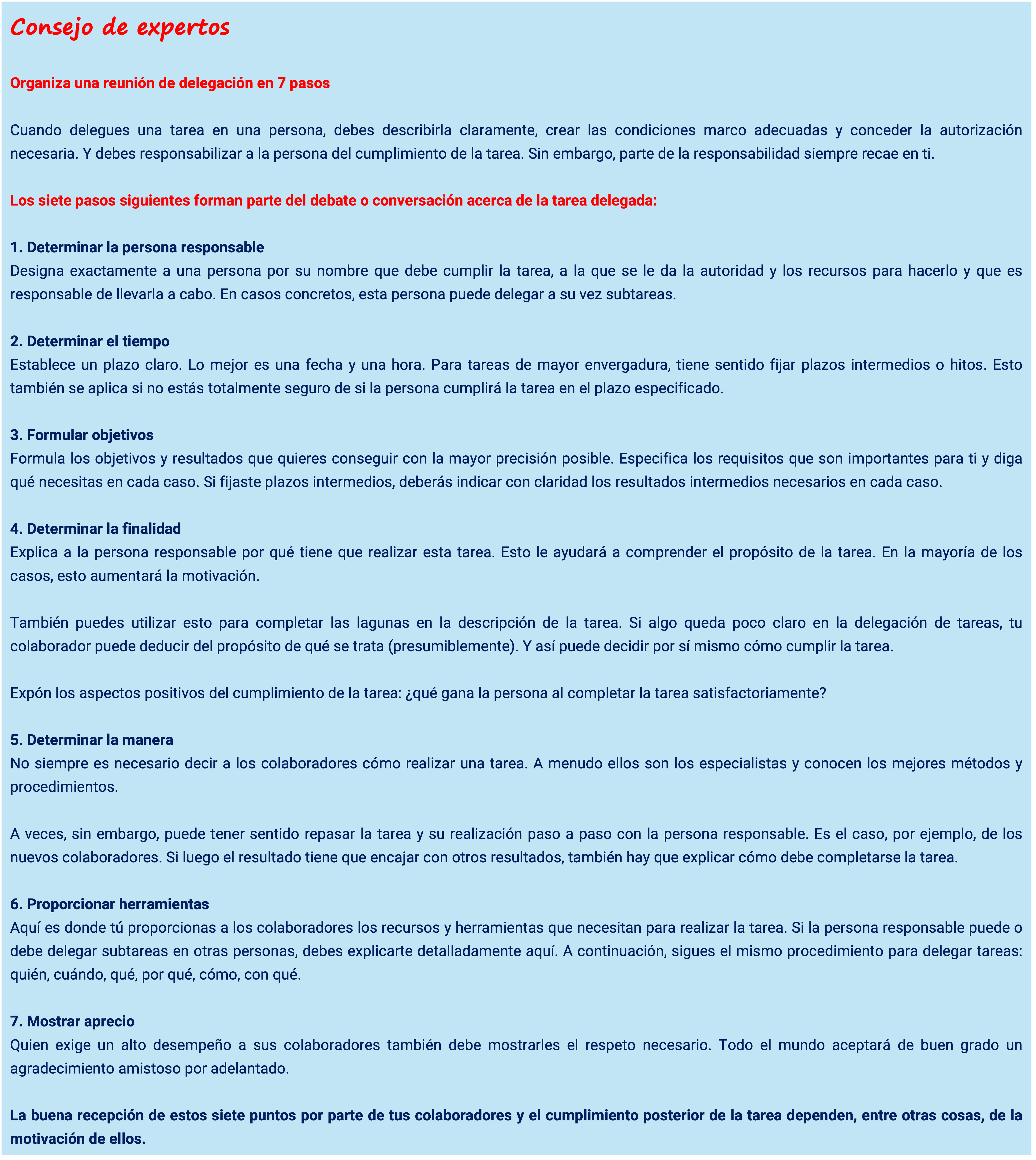Delegar - Consejo de Expertos nr. 2
